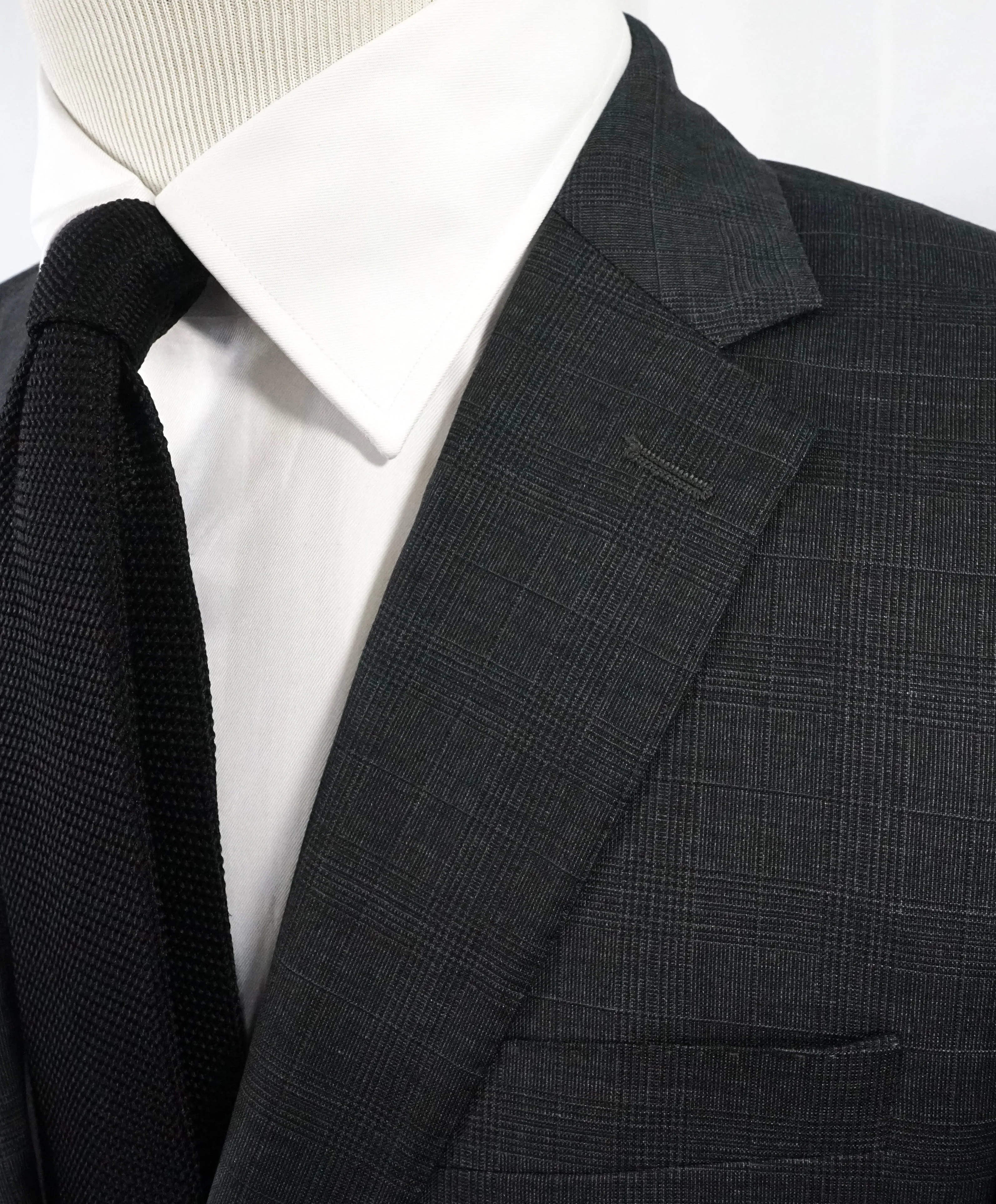VERSACE COLLECTION - Gray Prince of Wales Check Plaid Suit  - 38L