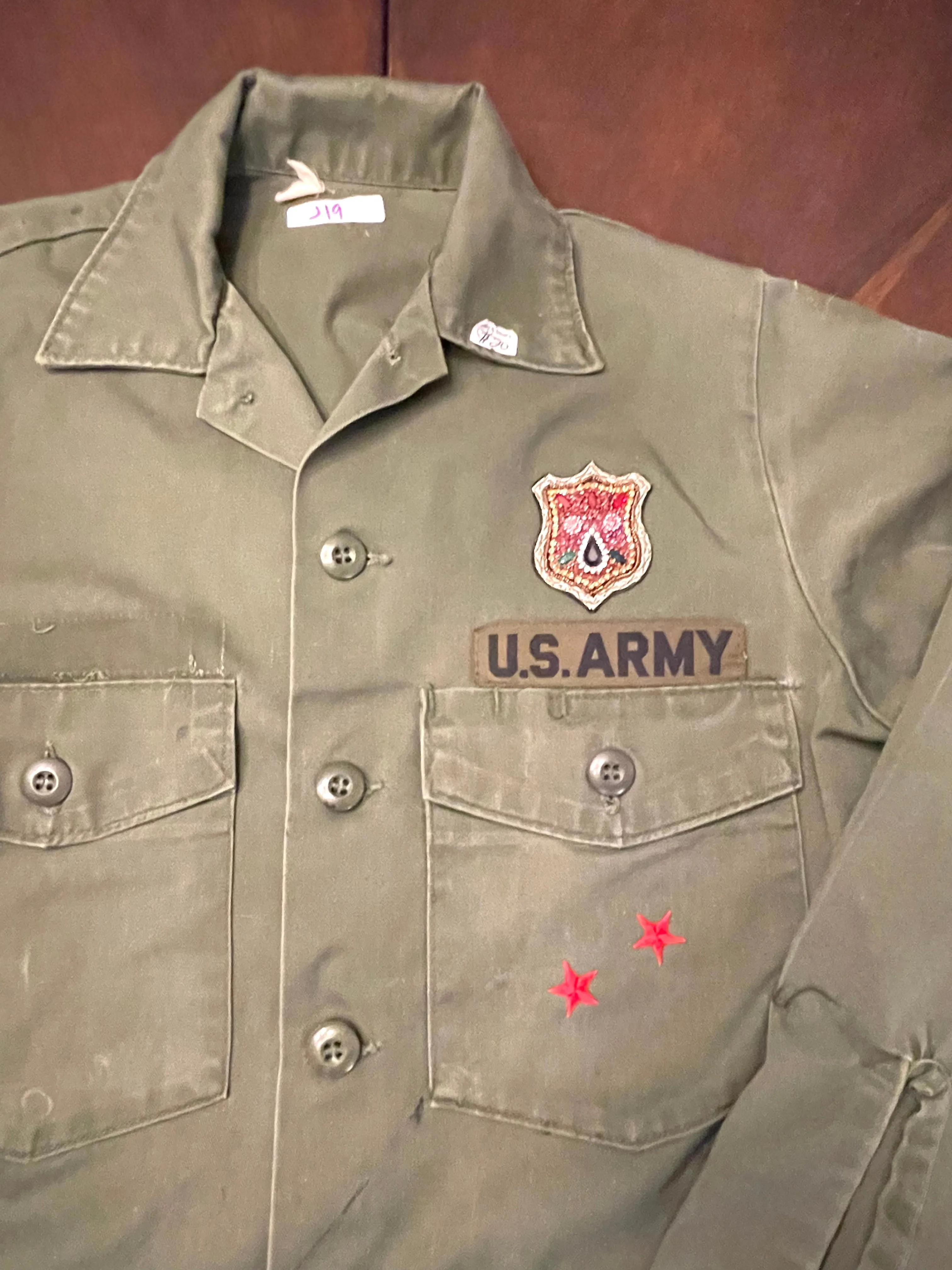 Vintage U.S. Army Jacket with Patch and Stars