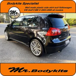 VW Golf MK5 GTi Style Side Skirts Suit Volkswagen Golf MK V 2003-2008 by Mr Bodykits