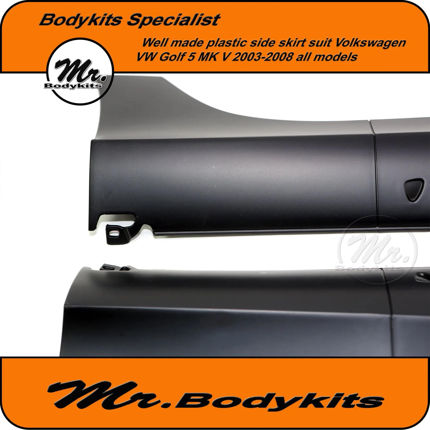VW Golf MK5 GTi Style Side Skirts Suit Volkswagen Golf MK V 2003-2008 by Mr Bodykits
