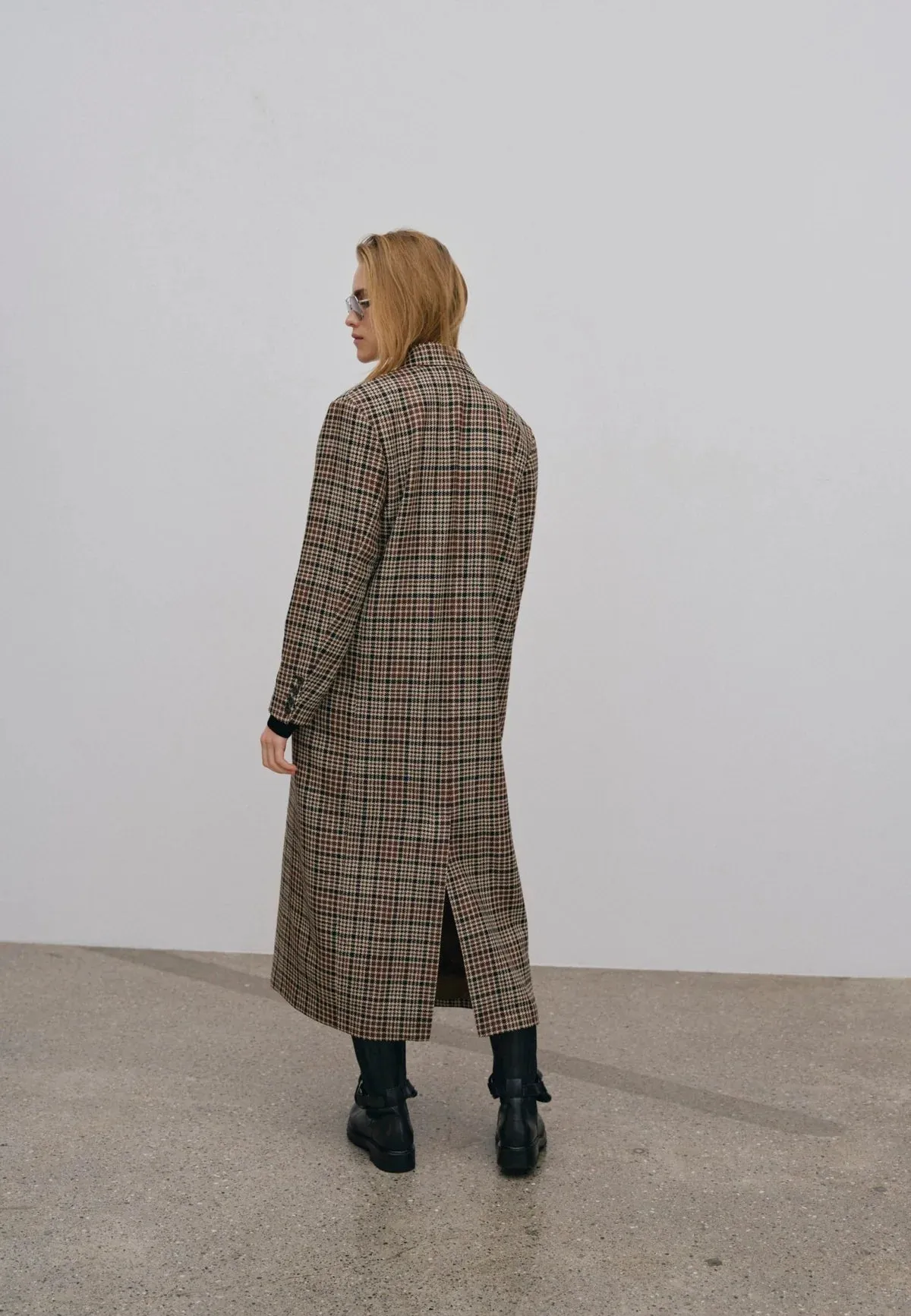 Wanda Wool Coat Checkered