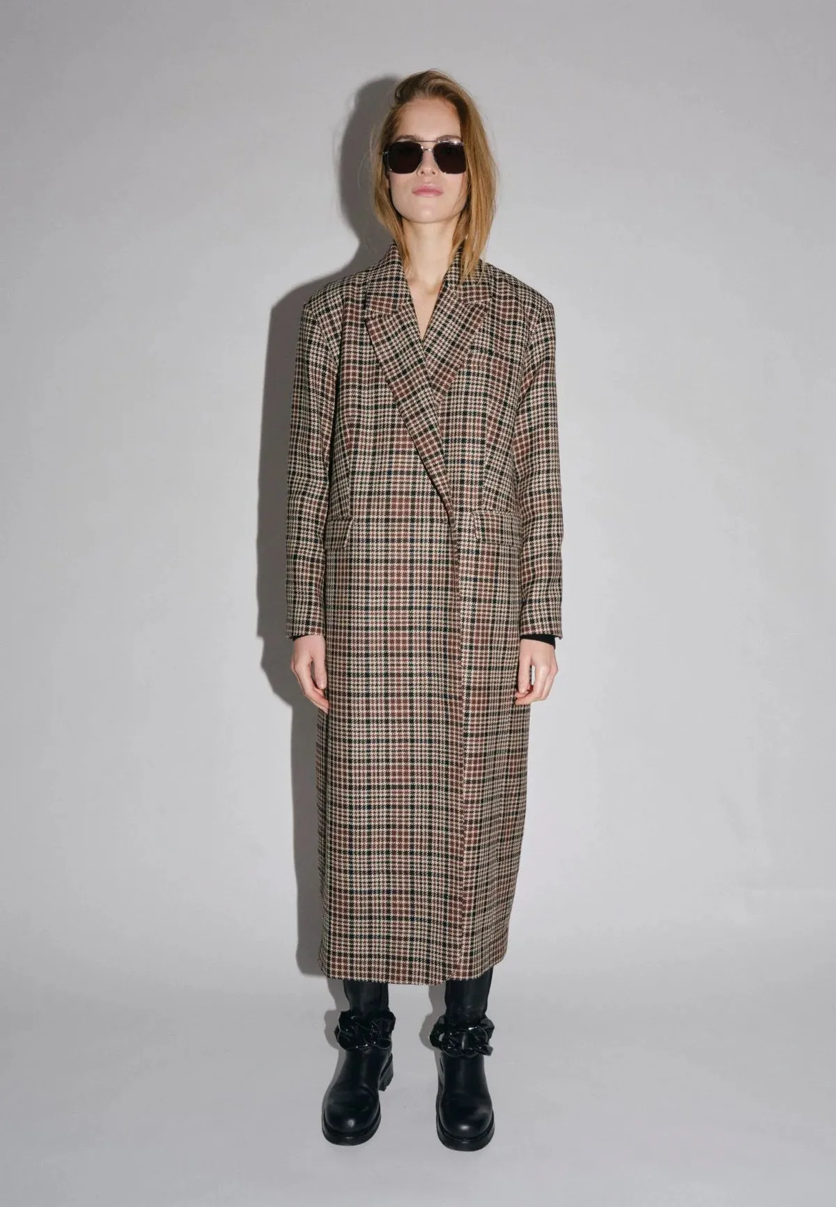 Wanda Wool Coat Checkered