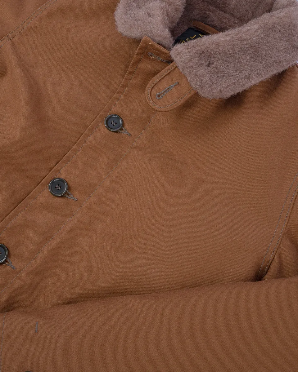 Whipcord N1 Deck Jacket - Brown