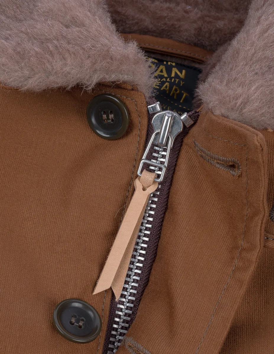 Whipcord N1 Deck Jacket - Brown