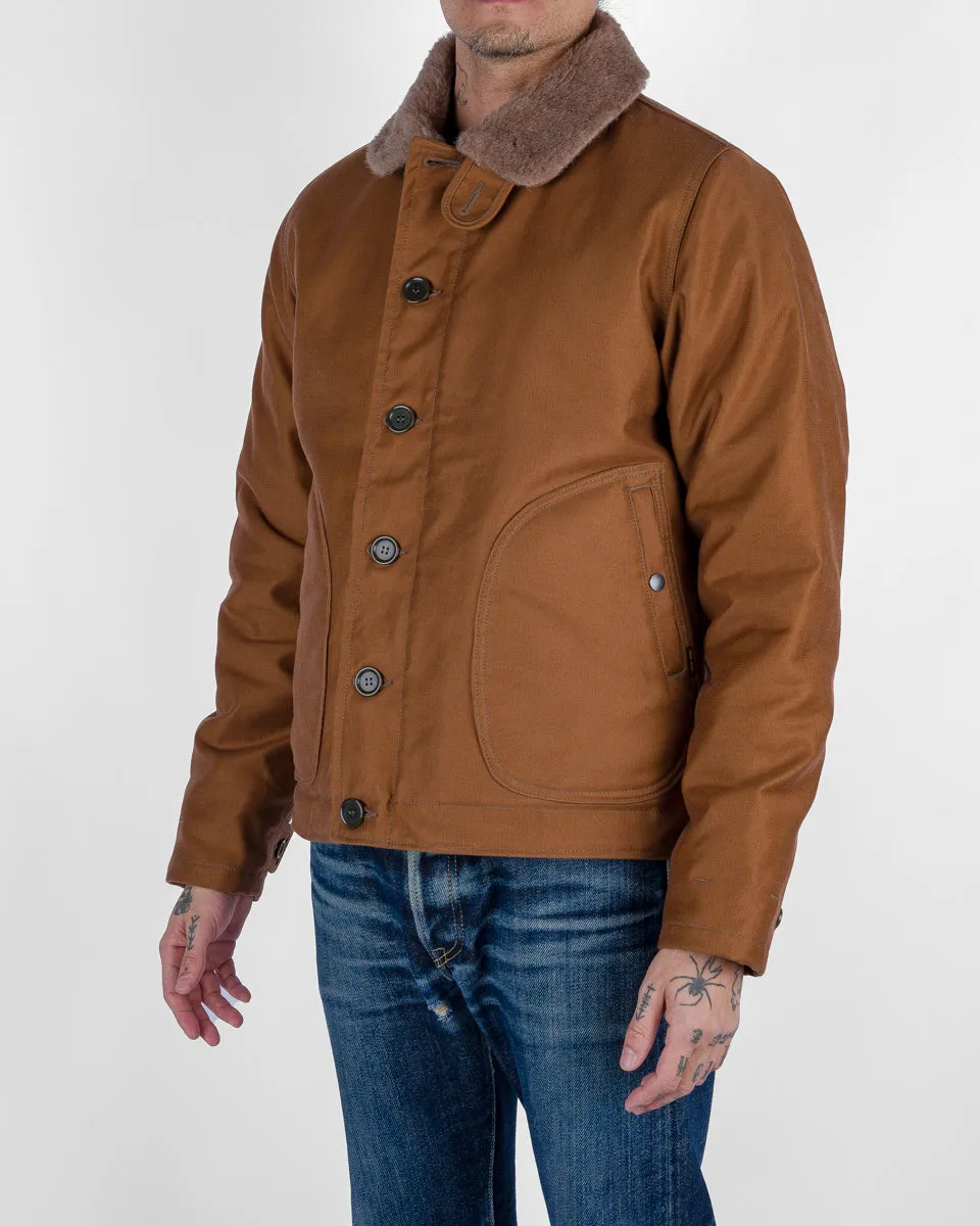 Whipcord N1 Deck Jacket - Brown