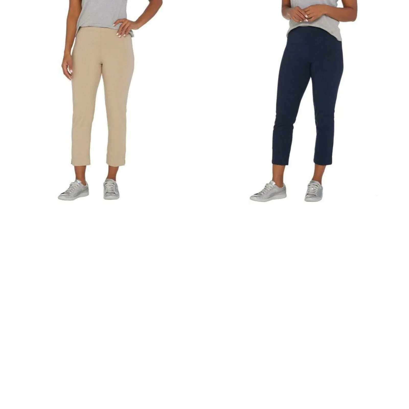 Women with Control Pull On Knit Crop Pants