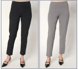 Women with Control Regular Set of 2 86/14 Slim Leg Pants