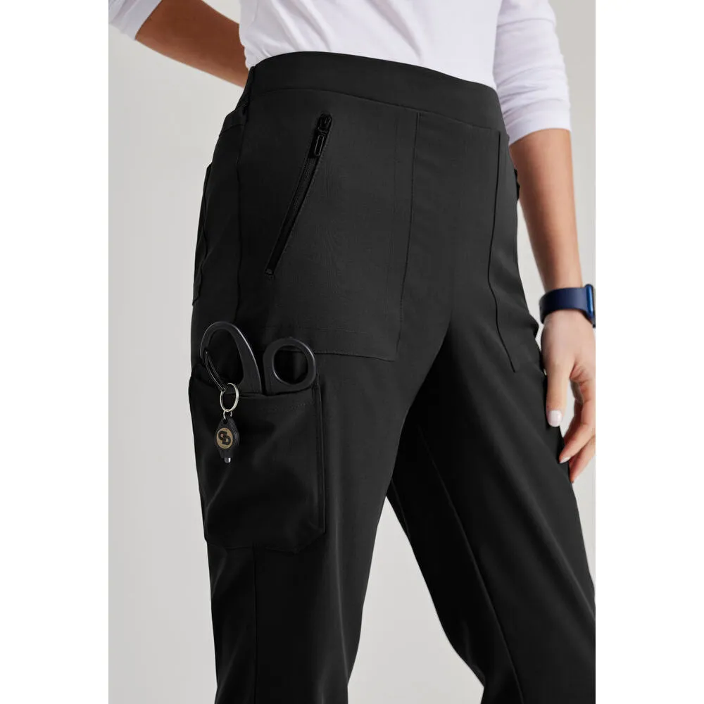 Women's Purpose Scrub Pant - Barco Unify Collection / Color - Black / Fit - Regular / Sizes - XS, S, M, L, XL, 2XL, 3XL by Barco Uniforms