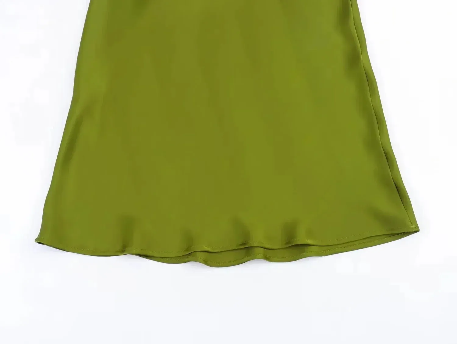 Women's Skirts Basic Satin Skirt High Waist Stylish Long Skirts Midi Chic And Elegan
