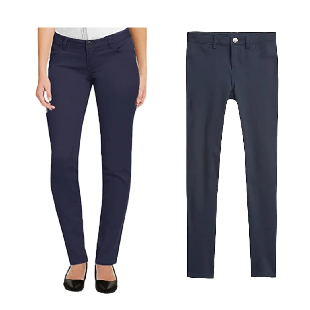 Womens Slim-Fit Stretch Pants