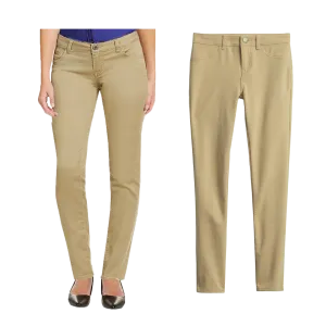 Womens Slim-Fit Stretch Pants