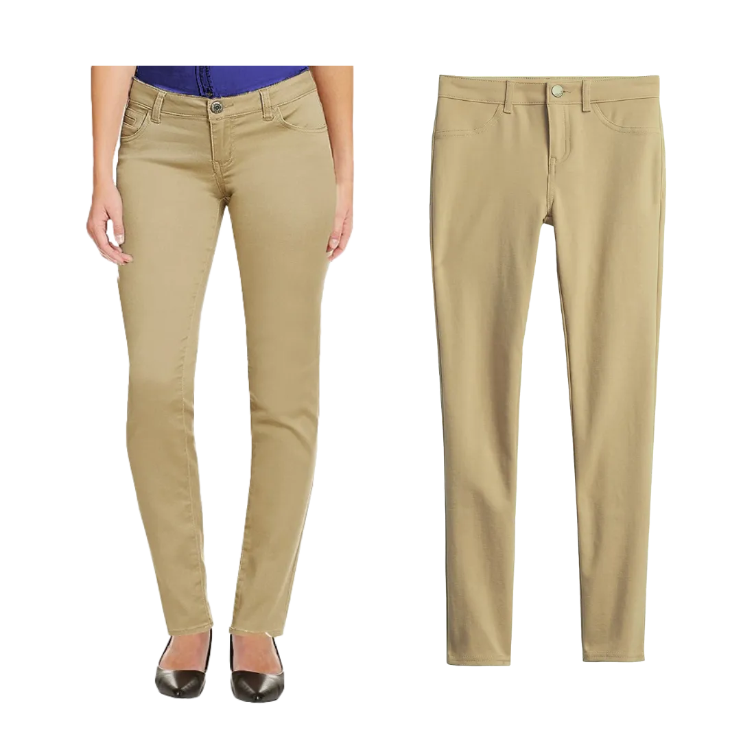 Womens Slim-Fit Stretch Pants