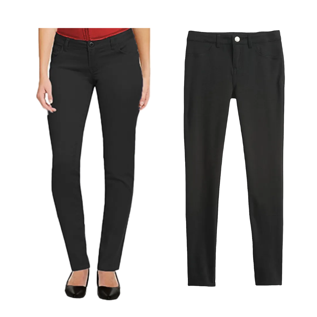 Womens Slim-Fit Stretch Pants