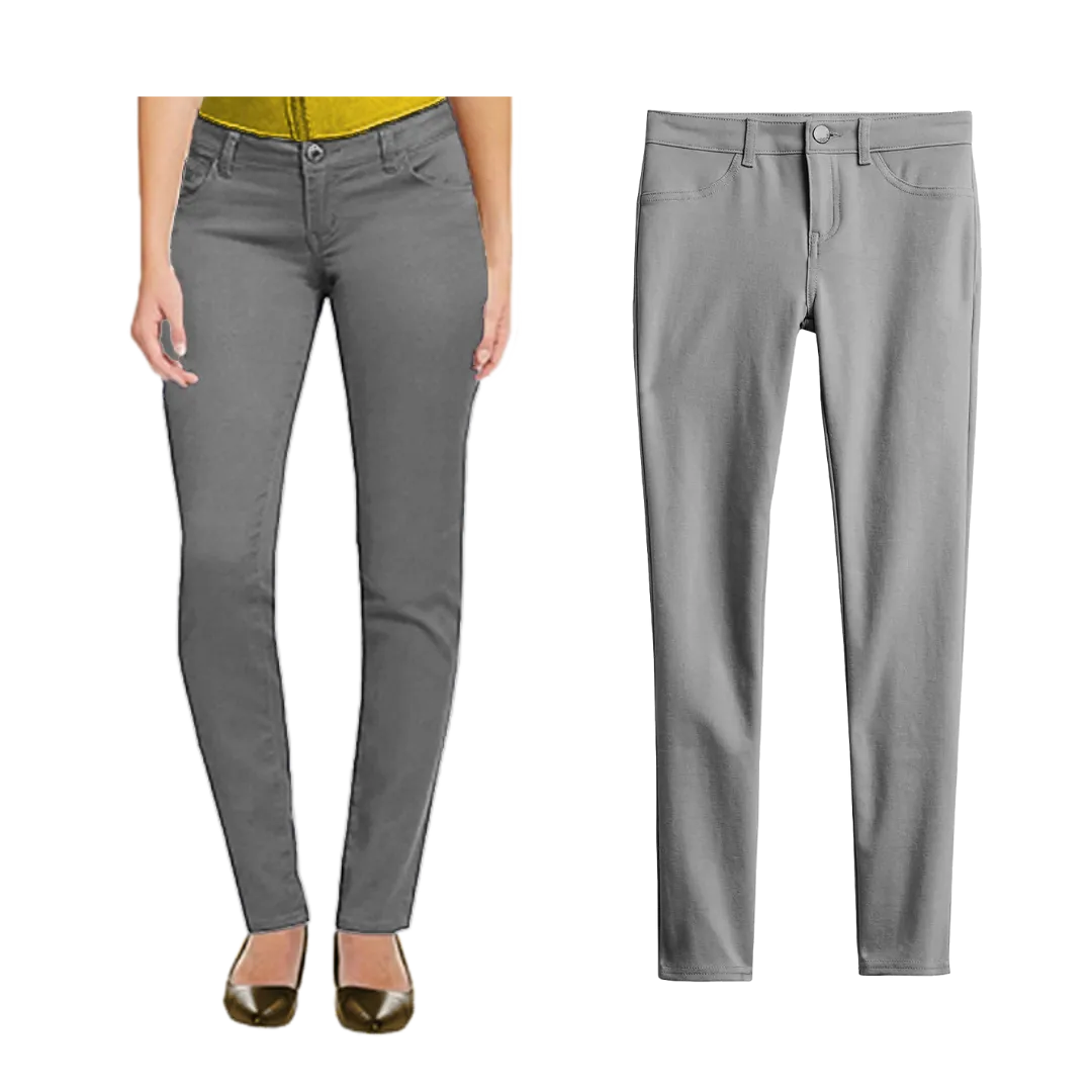 Womens Slim-Fit Stretch Pants
