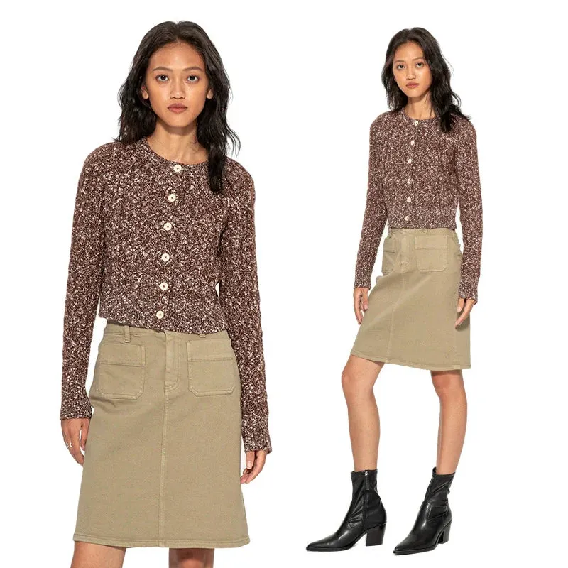 Wool Cable-Knit Cardigan