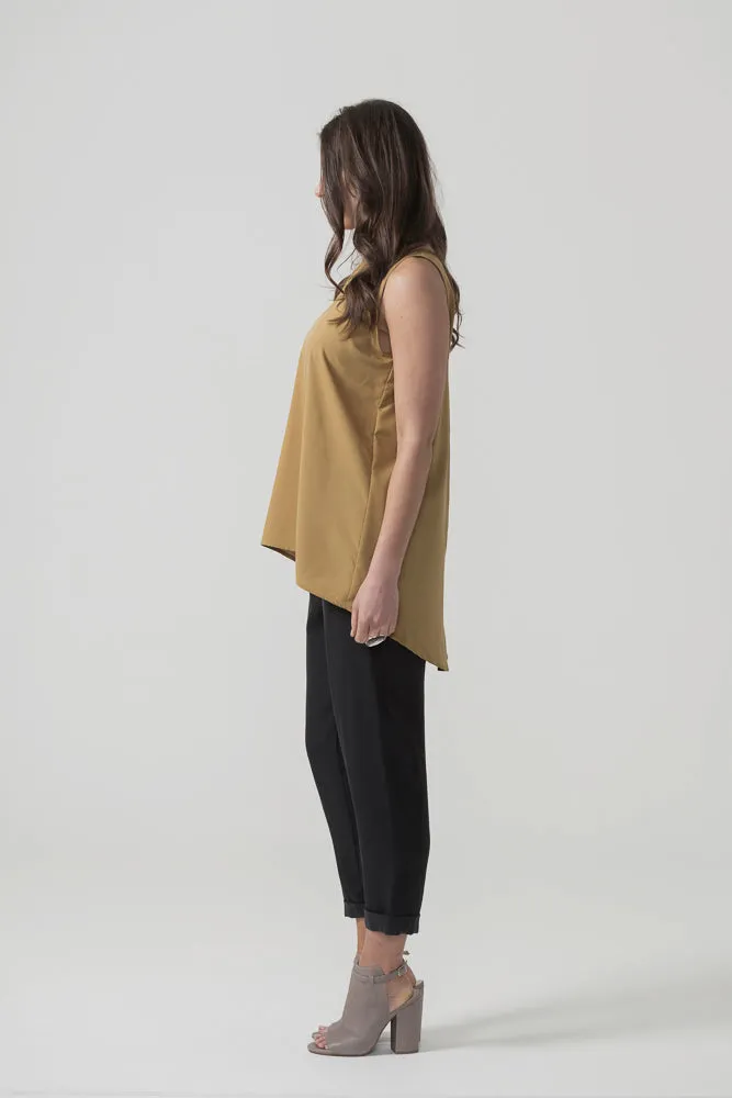 X Black Crepe Slim Leg Pant