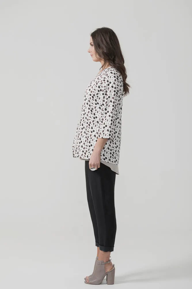X Black Crepe Slim Leg Pant