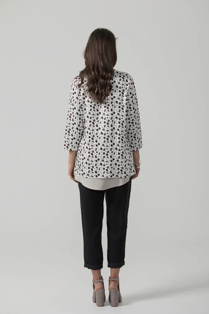 X Black Crepe Slim Leg Pant