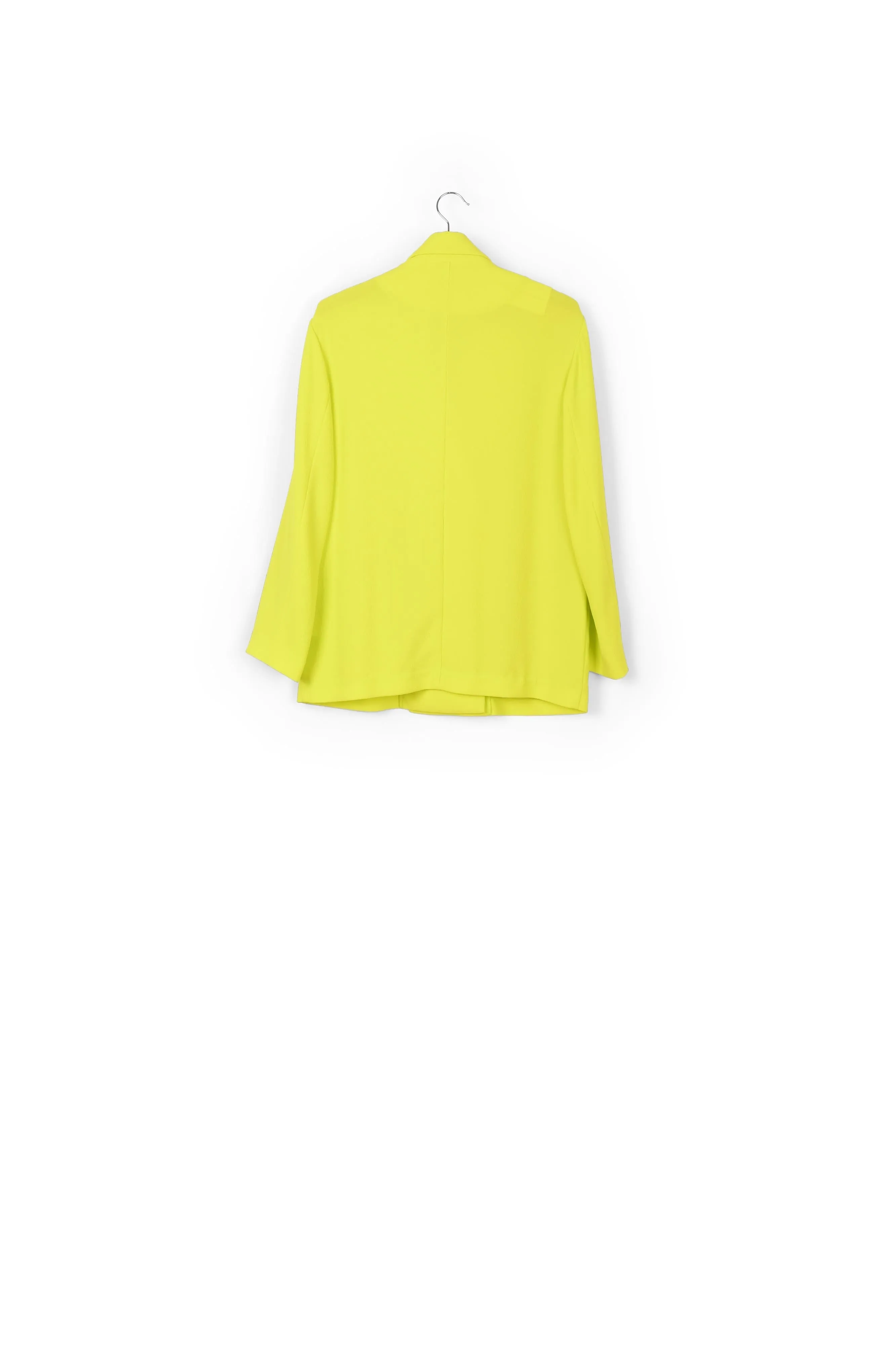 Yellow double-breasted blazer