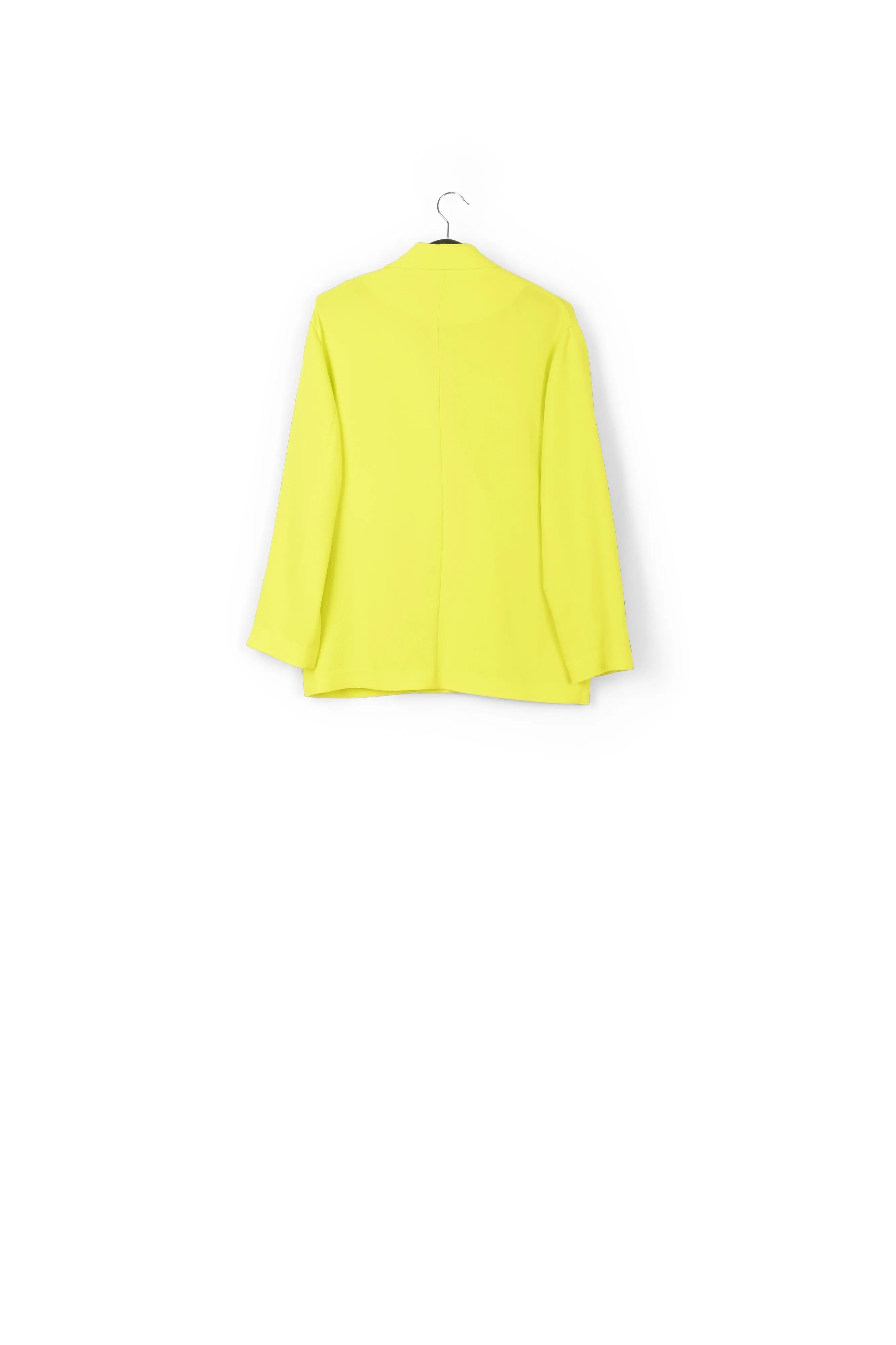 Yellow double-breasted blazer
