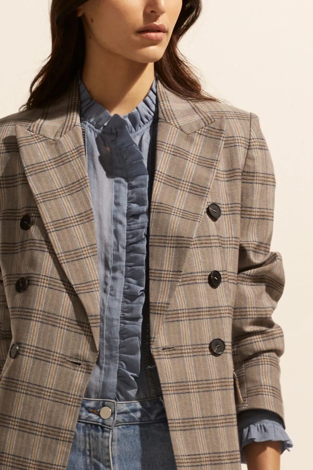 Zoe Kratzmann Spurt Jacket - Mousse Check