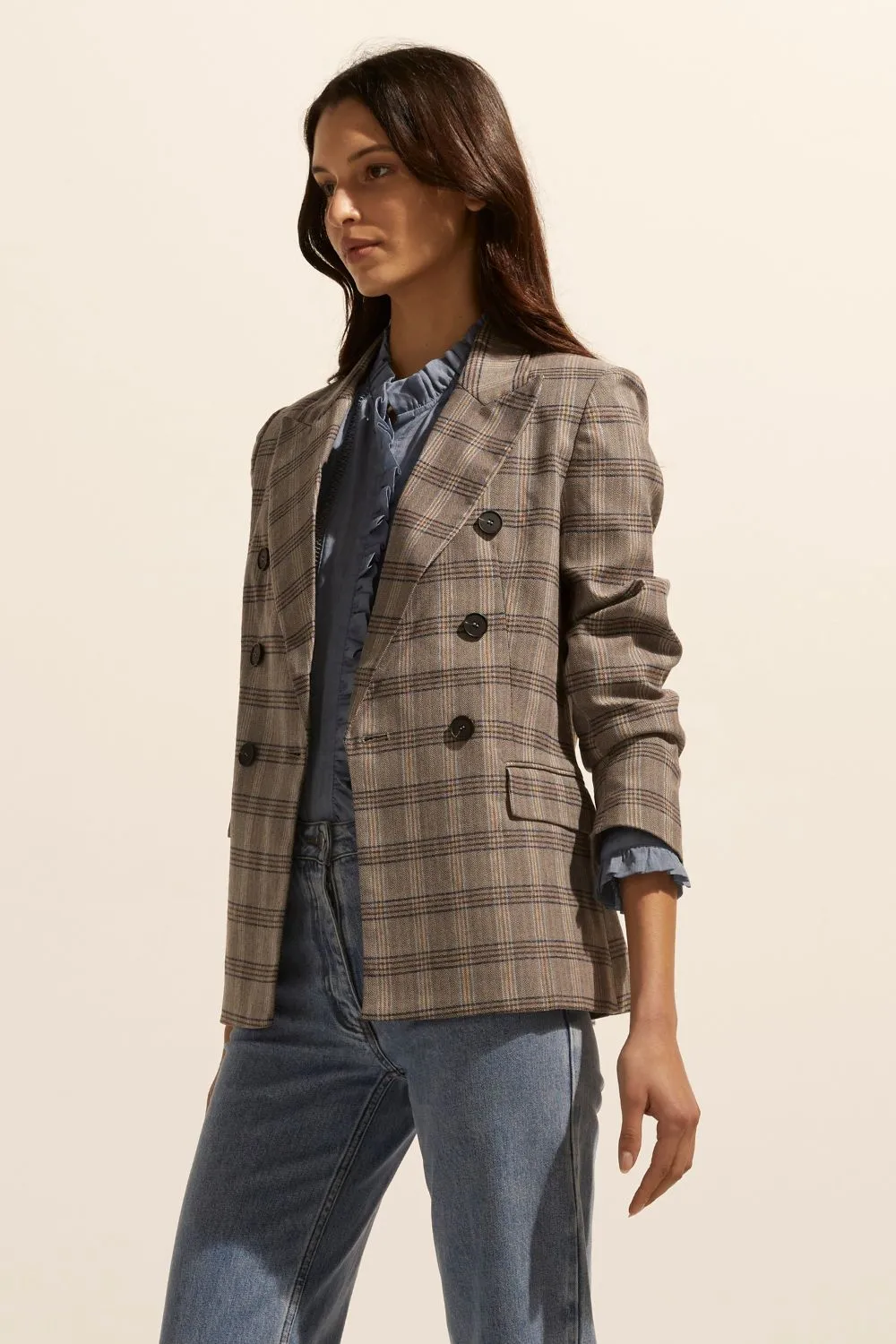 Zoe Kratzmann Spurt Jacket - Mousse Check